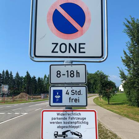 Ortsweite Parkverbotszone